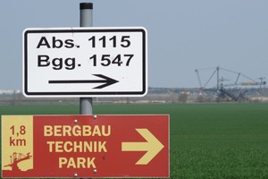 Bergbau Technik Park Schild